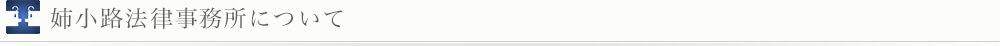 姉小路法律事務所について